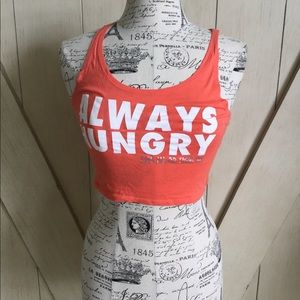🍔Bella Canvas Always Hungry Tank Orange🍔